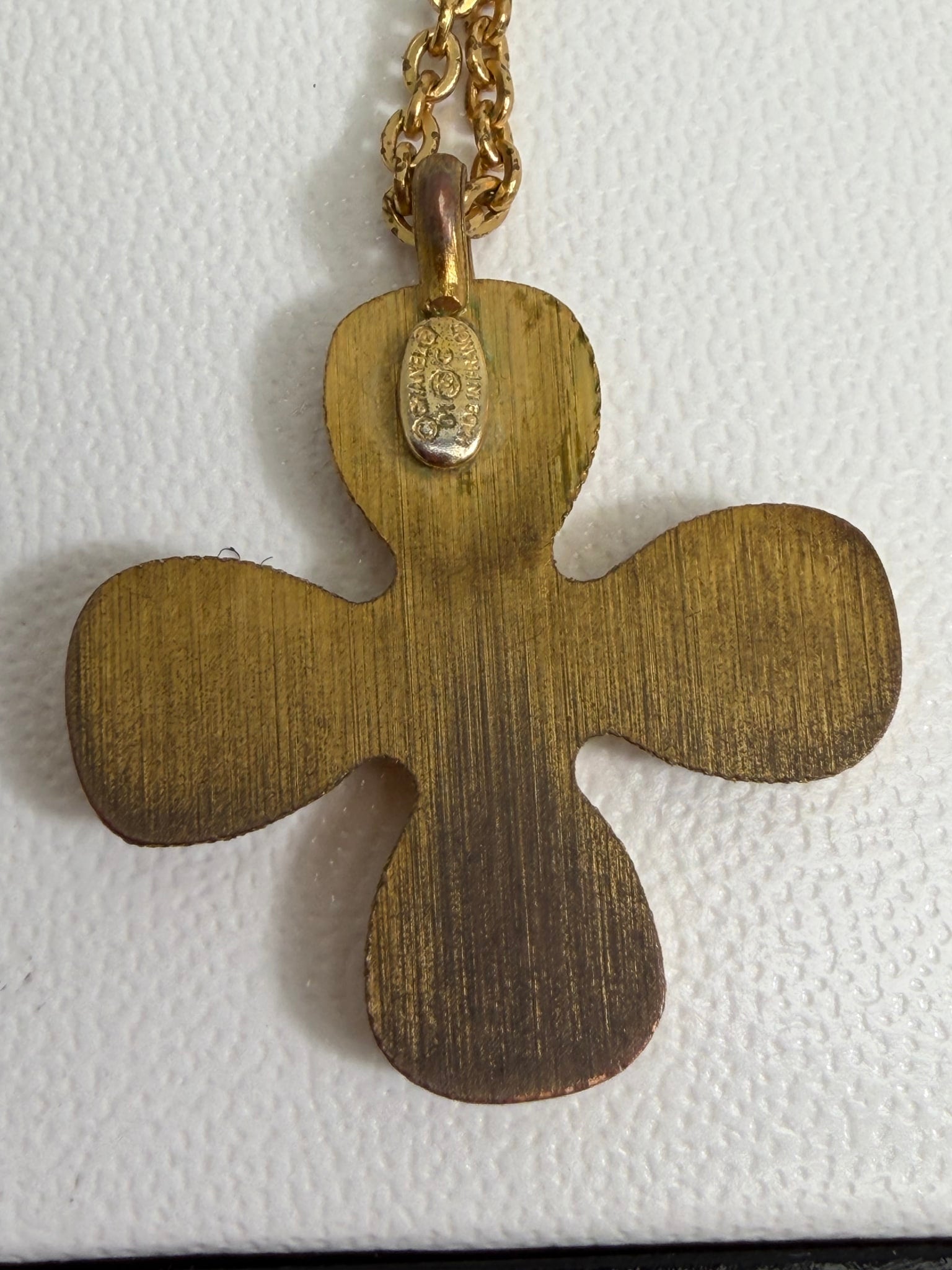 Chanel Clover Gold Necklace