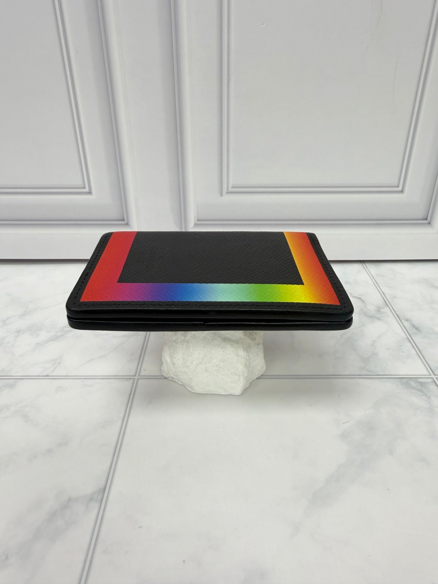 Louis Vuitton Black Taiga Rainbow Pocket Organizer