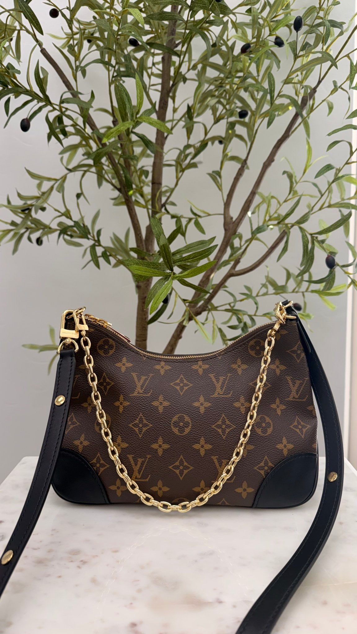 LIKE NEW - Louis Vuitton Monogram Boulogne PM Shoulder Bag