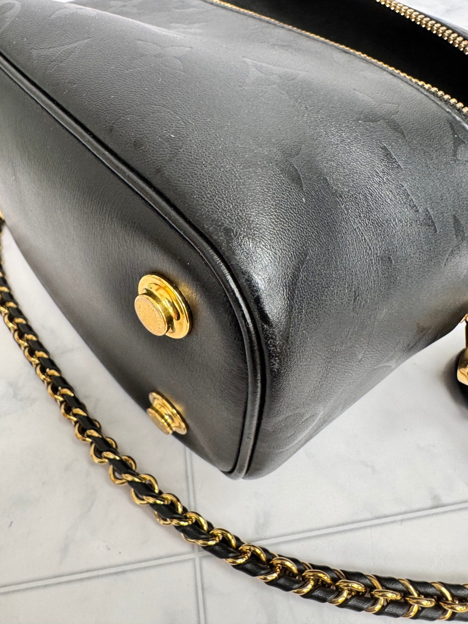 Louis Vuitton Black Monogram PM Vanity Bag