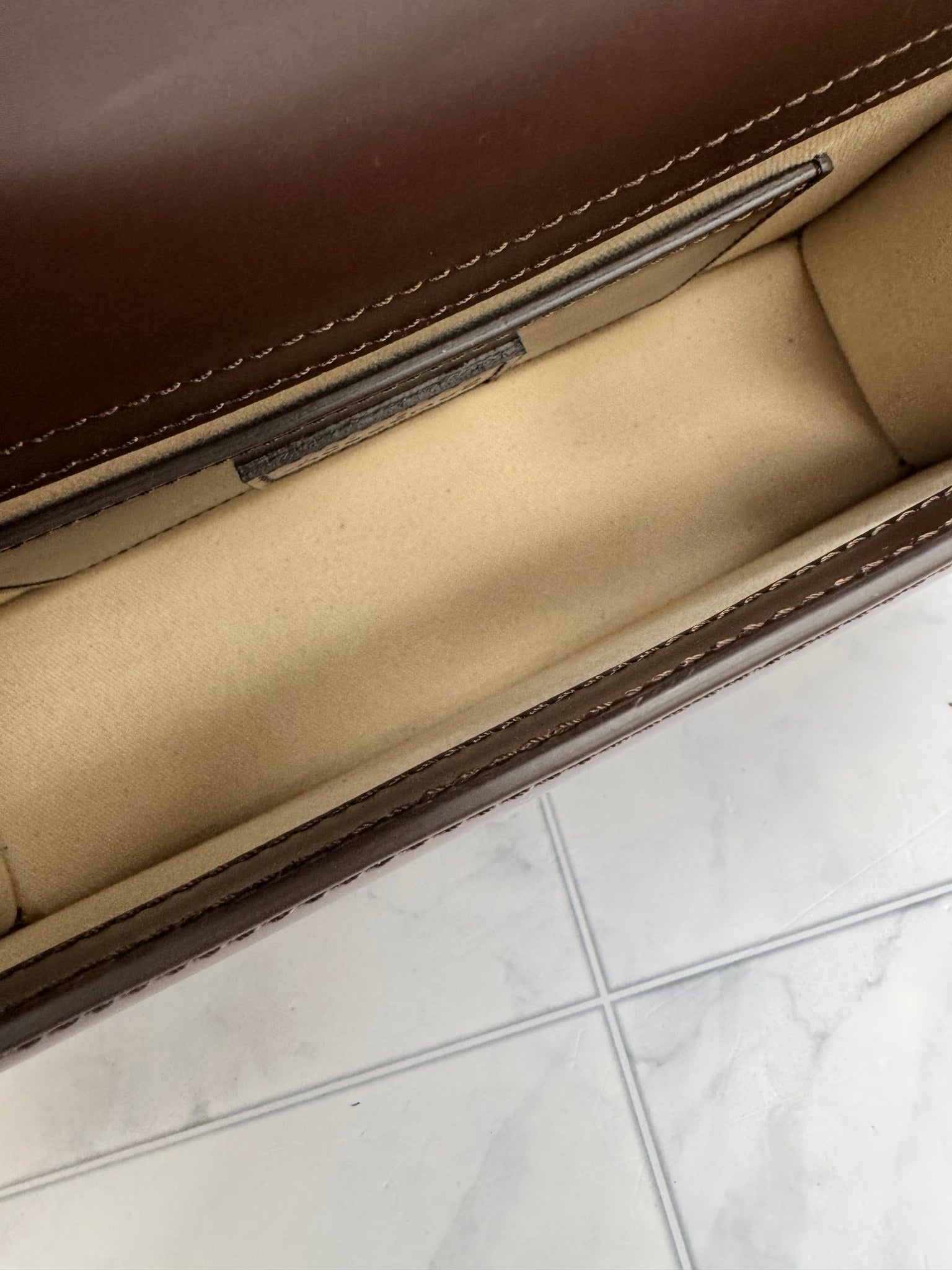 BRAND NEW - Jacquemus Brown Leather Le Grand Bambino Handbag 2Way Handbag