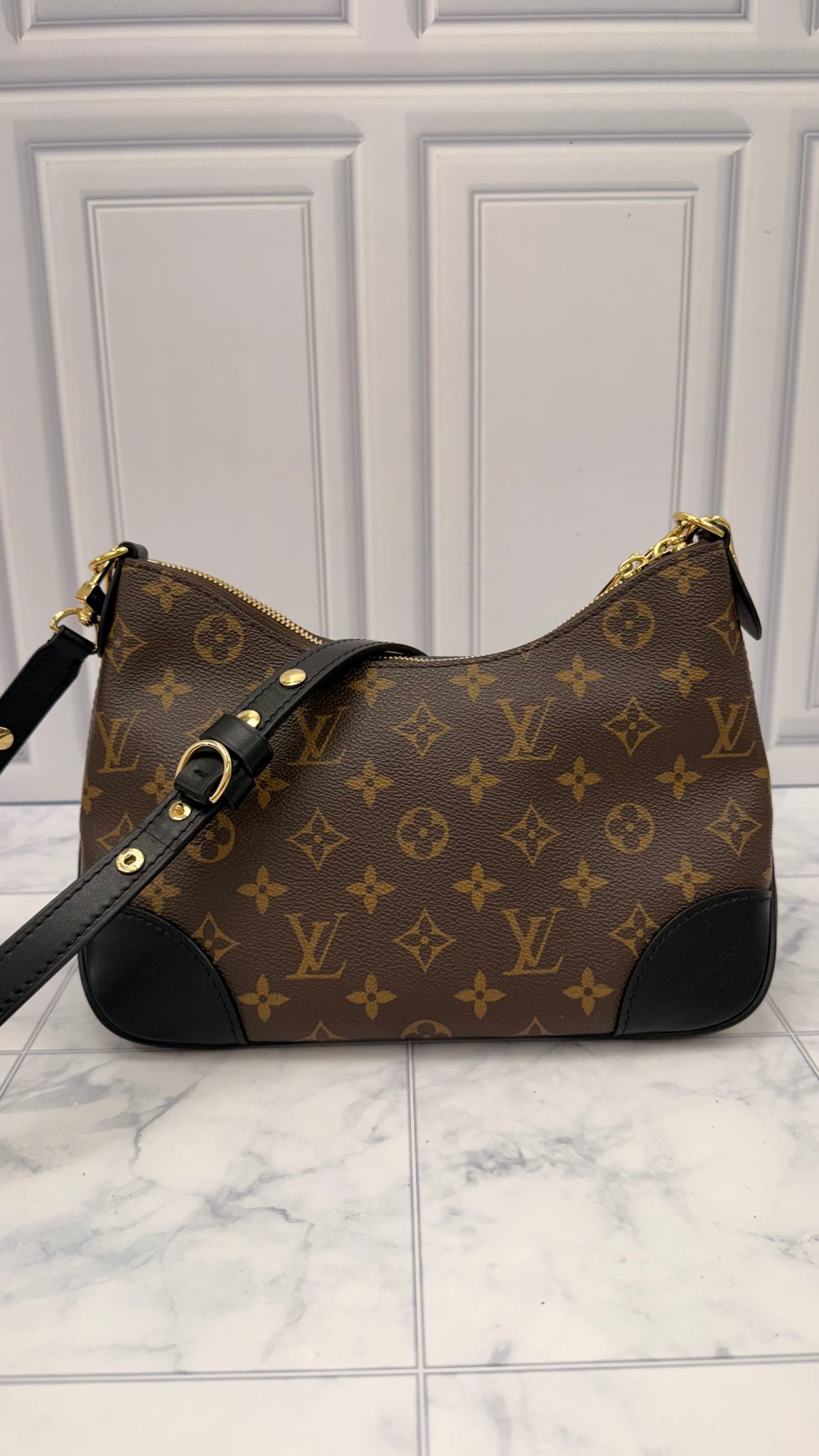 LIKE NEW - Louis Vuitton Monogram Boulogne PM Shoulder Bag