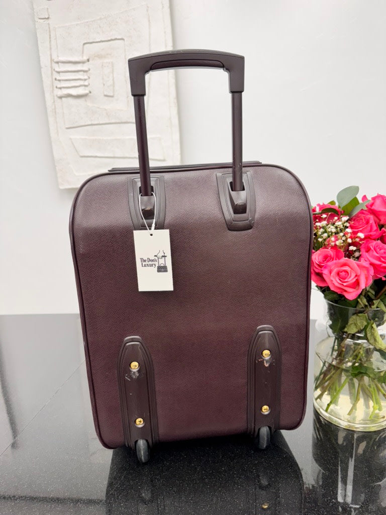 Louis Vuitton Deep Burgundy Taiga Pegase Rolling Suitcase 45