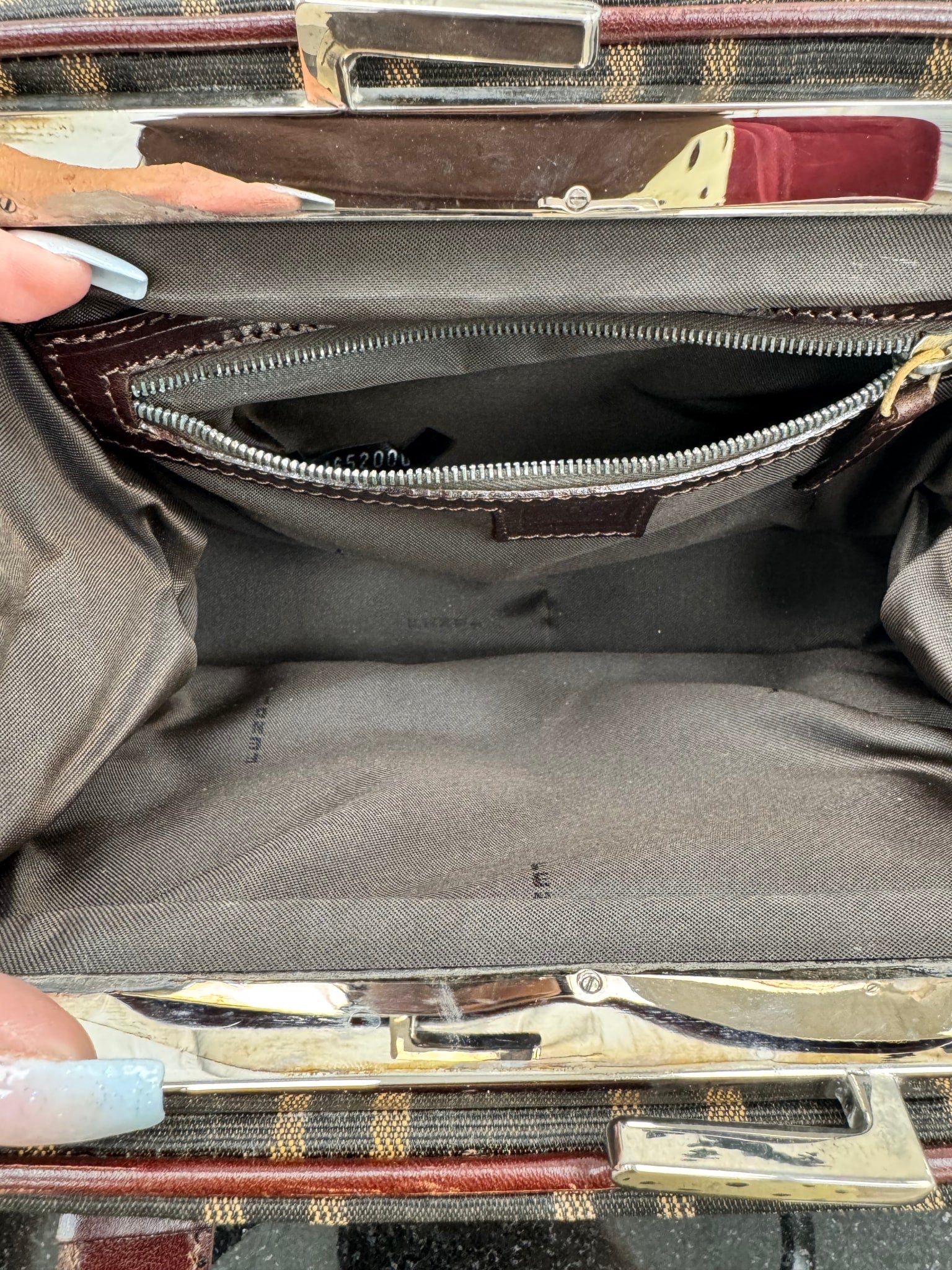 Fendi Brown Zucca Canvas Handbag