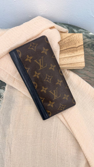 Louis Vuitton Monogram Macassar Brazza Wallet