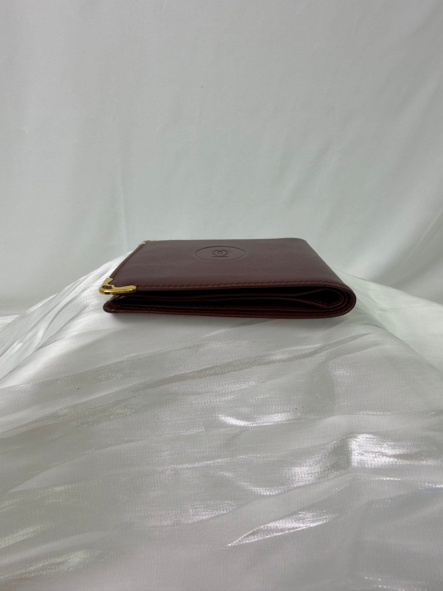 Cartier Bordeaux Leather Bifold Wallet