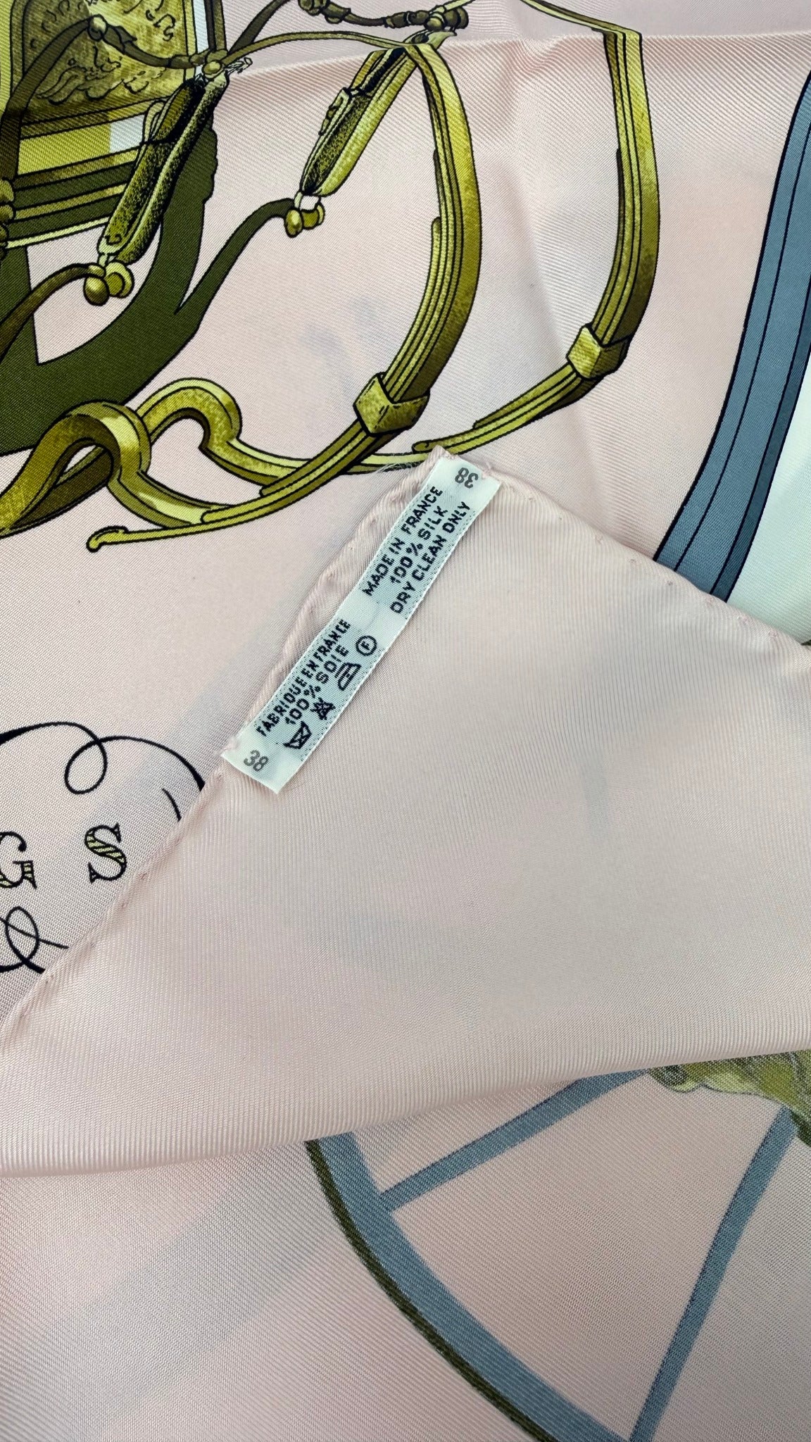 Hermes Pink Silk Springs Carre 90 Scarf