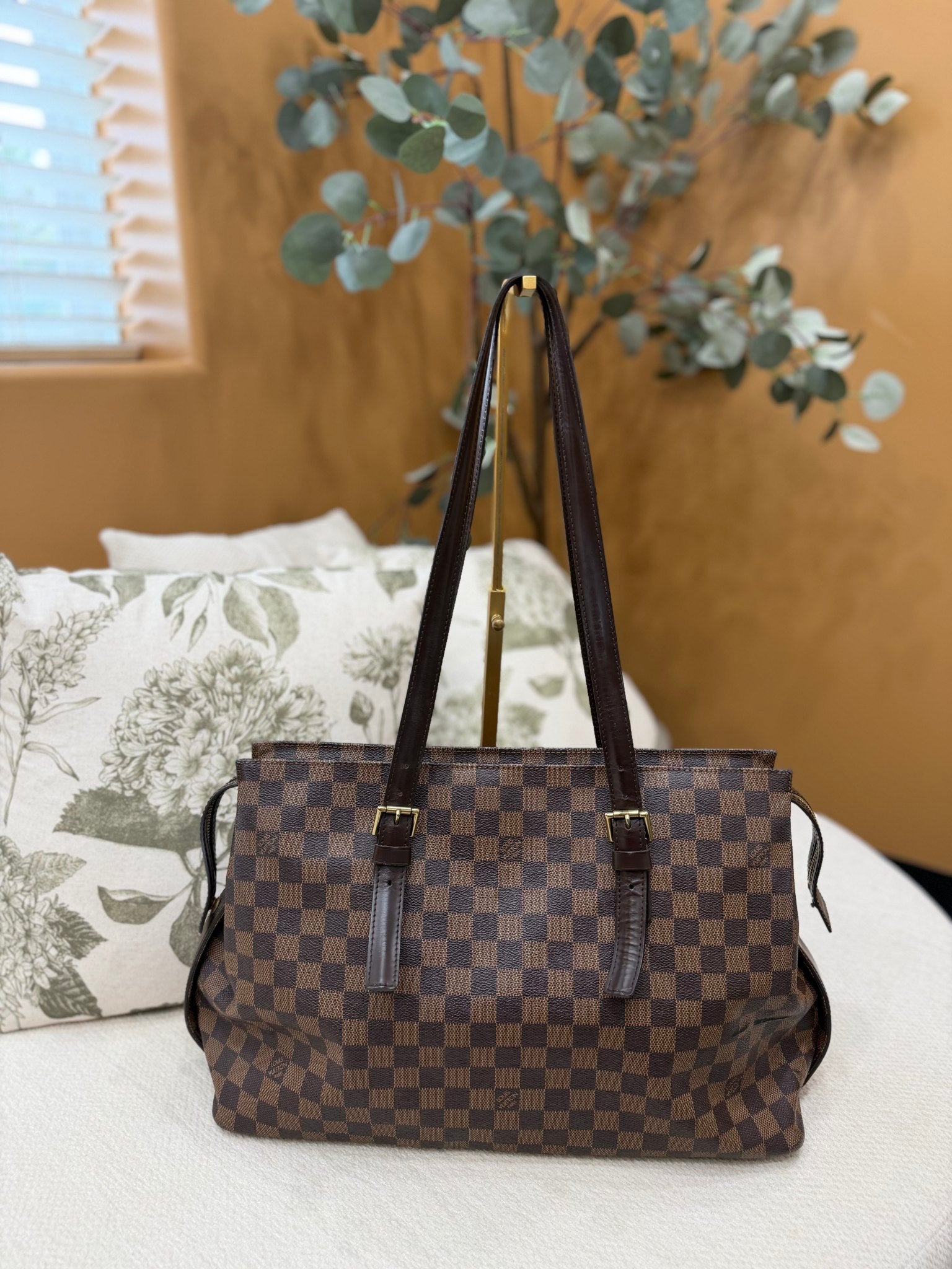 Louis Vuitton Damier Ebene Chelsea Tote Bag