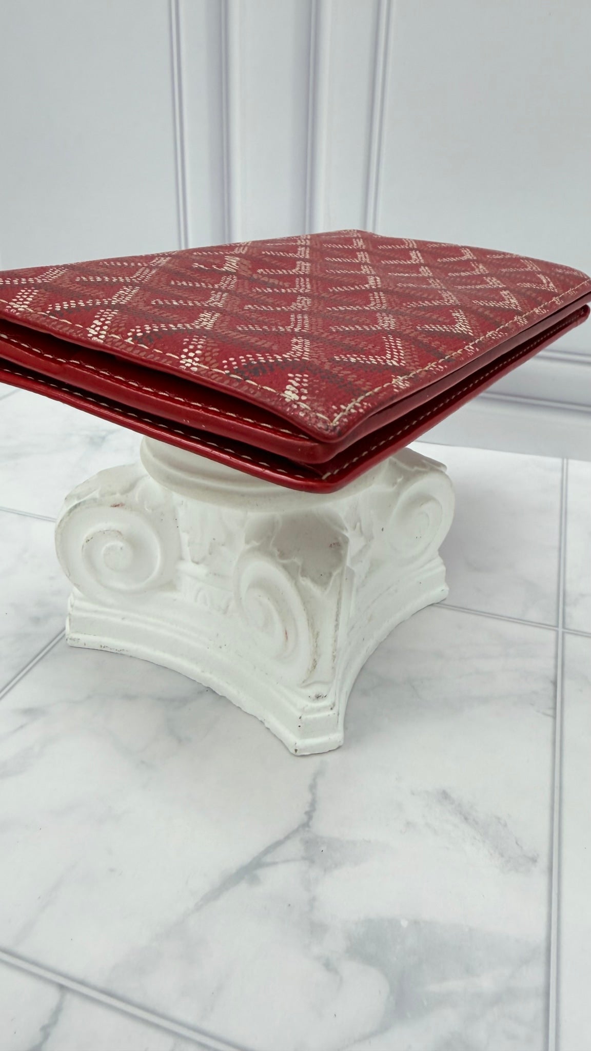 Goyard Red Goyardine Coated Canvas Richelieu Long Wallet