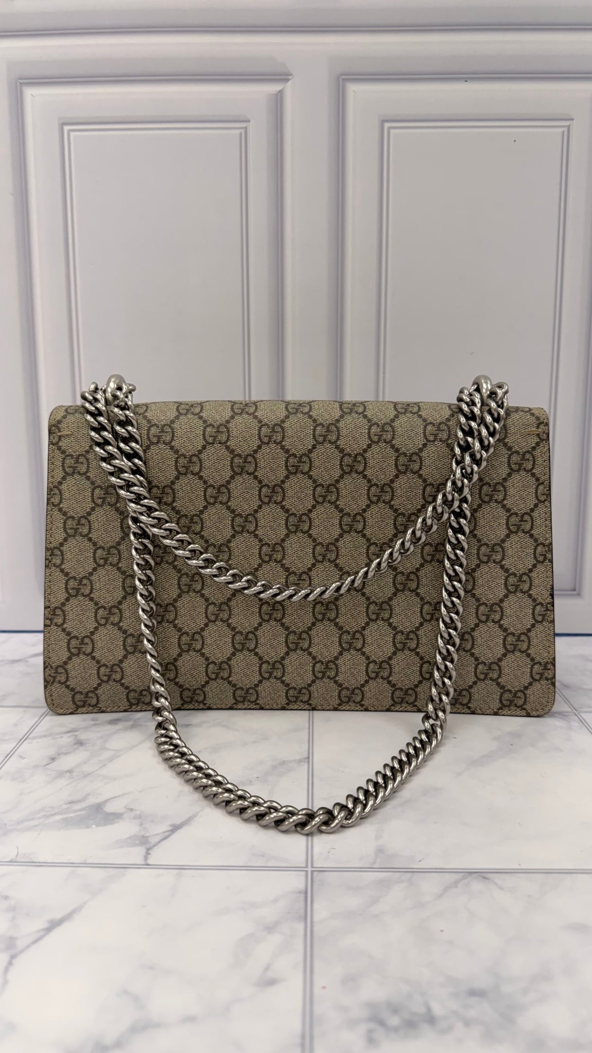 Gucci Supreme Monogram Small Dionysus Shoulder Bag