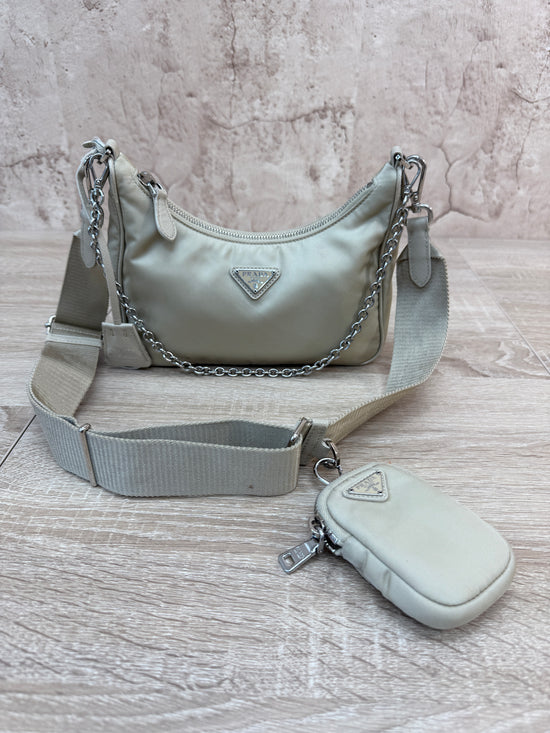 Prada Tan Nylon Re-Edition Crossbody