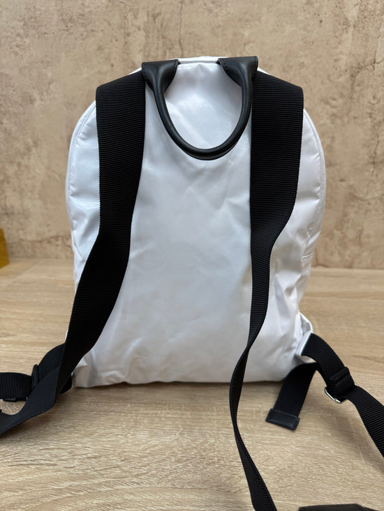 Chanel White Vinyl La Pausa Backpack Bag