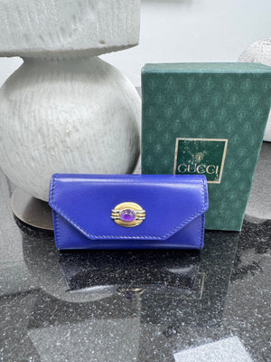 LIKE NEW - Gucci Purple Leather 4 Key Case