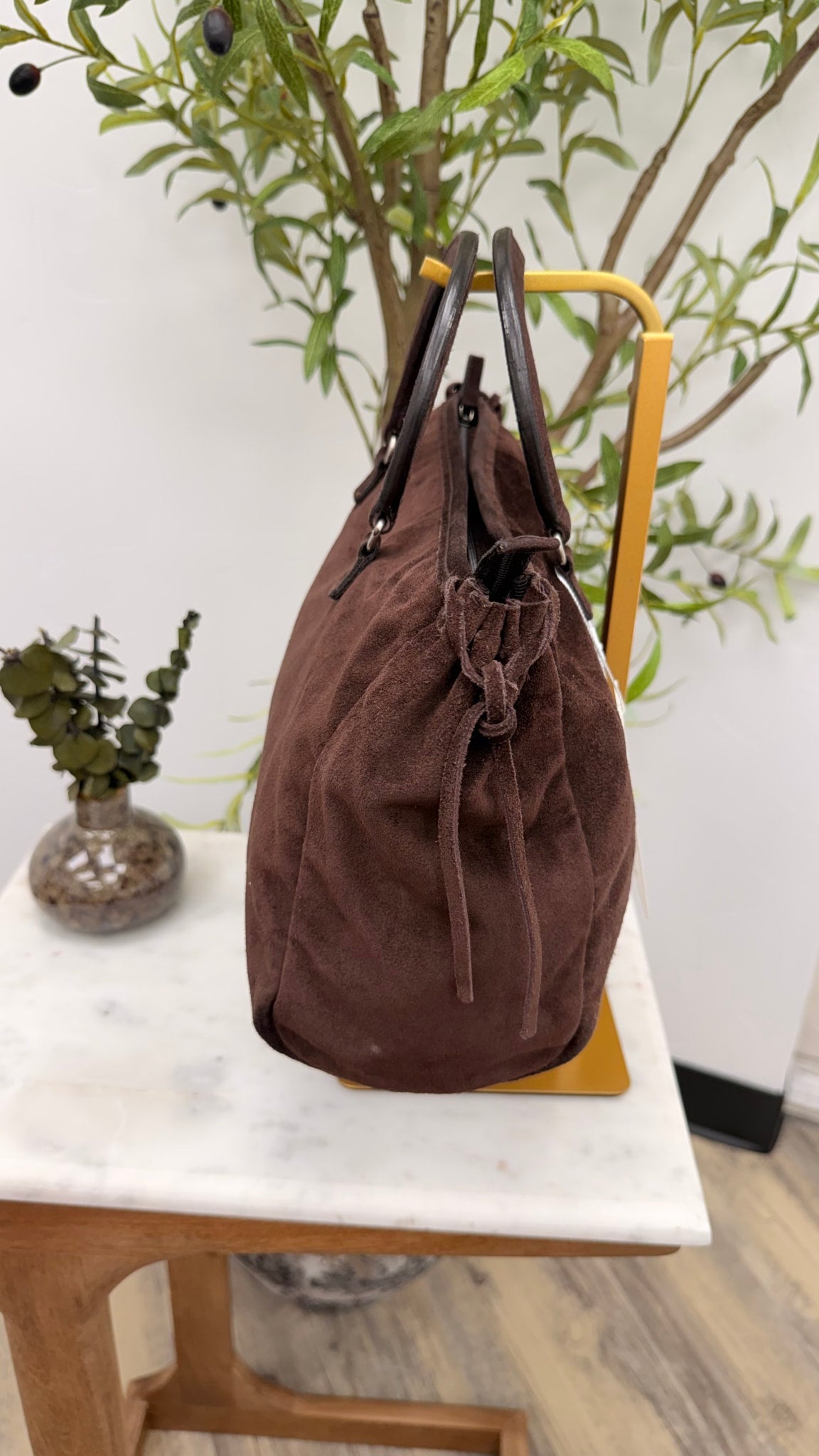 Prada Brown Suede Bag