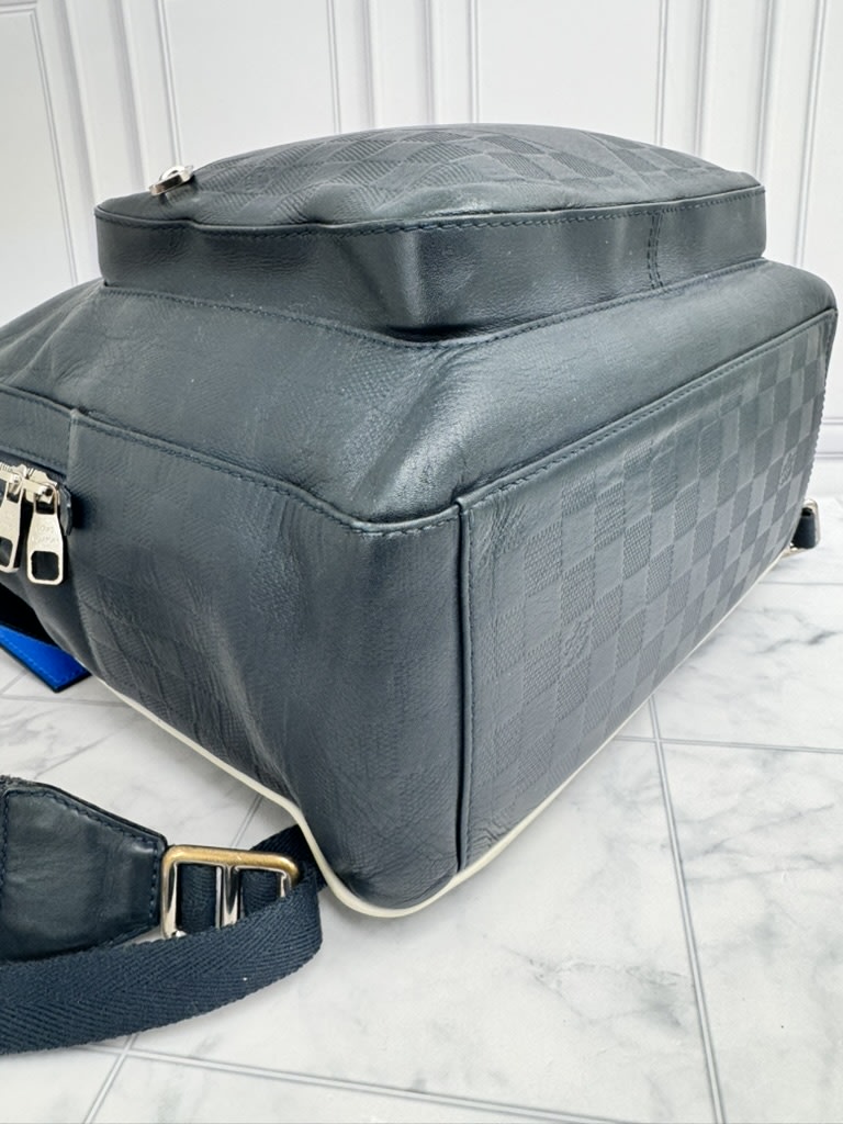 Louis Vuitton Navy Blue Damier Infini Americas Cup Josh Backpack