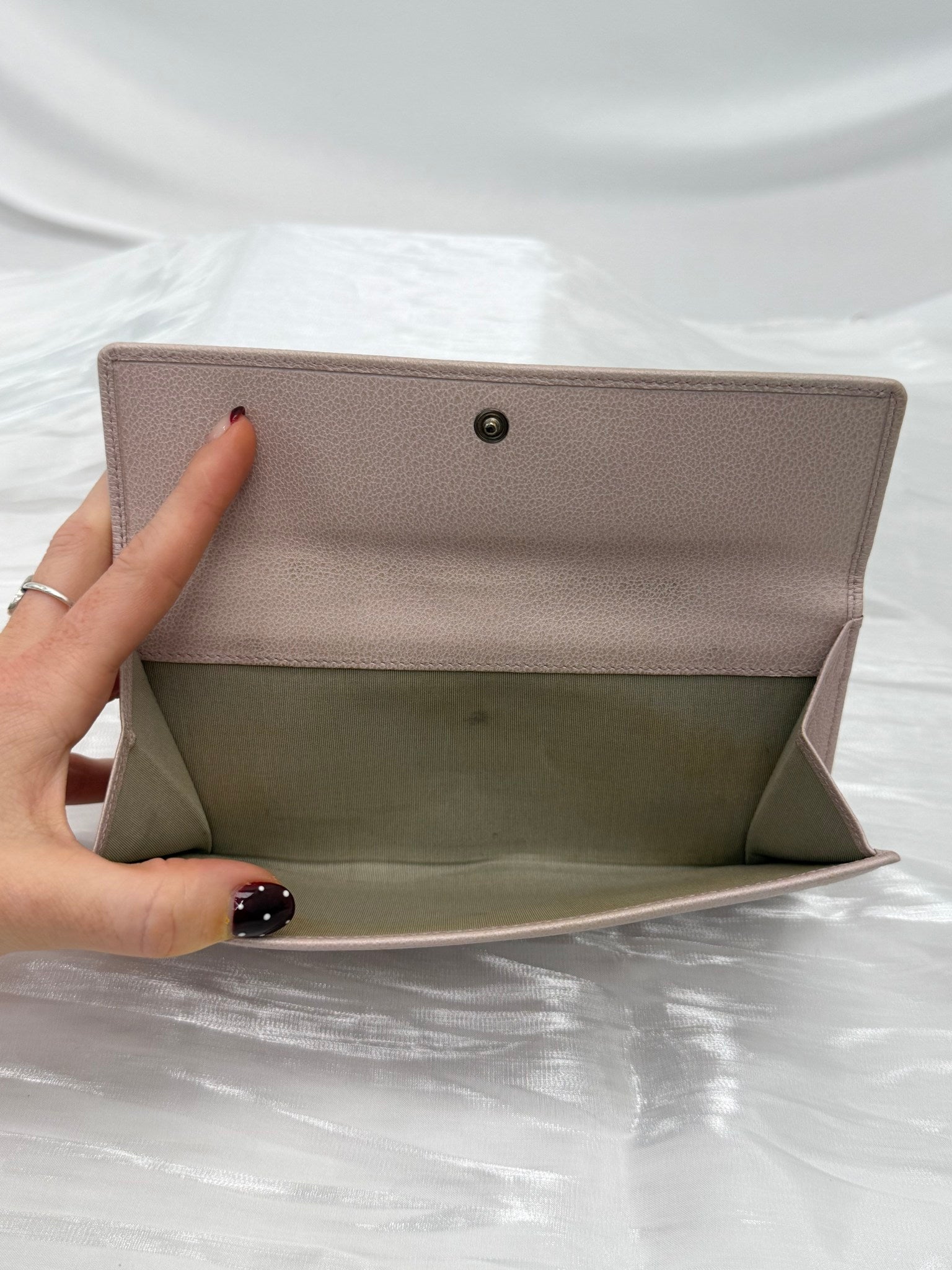 Chanel Pink Lambskin Camellia Long Wallet