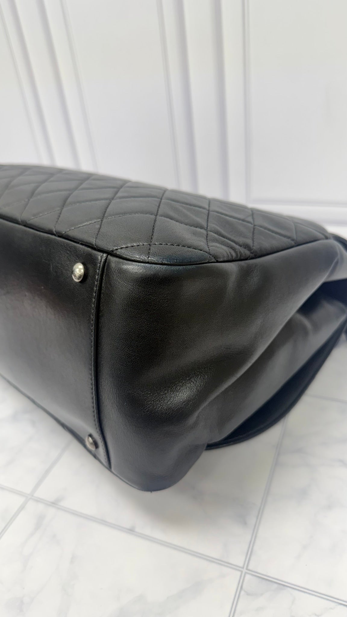 Chanel Black Quilted Lambskin Large Antik Boy Flap Bag 