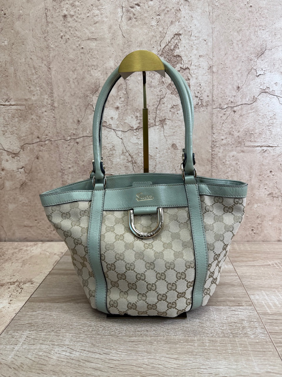 Gucci GG Beige Canvas Abbey Tote Bag