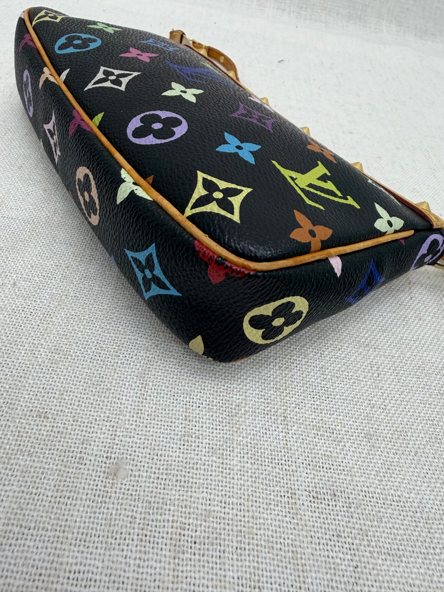 Louis Vuitton Black Multicolor Monogram Pochette