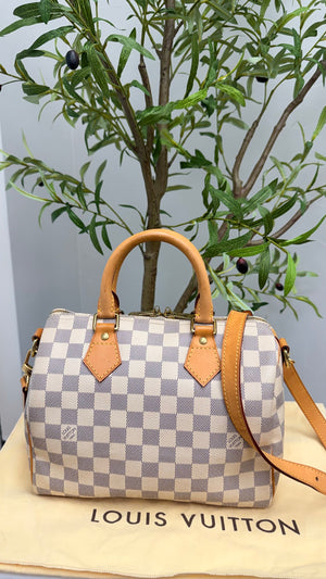 Louis Vuitton Damier Azur Speedy 25 Bandouliere