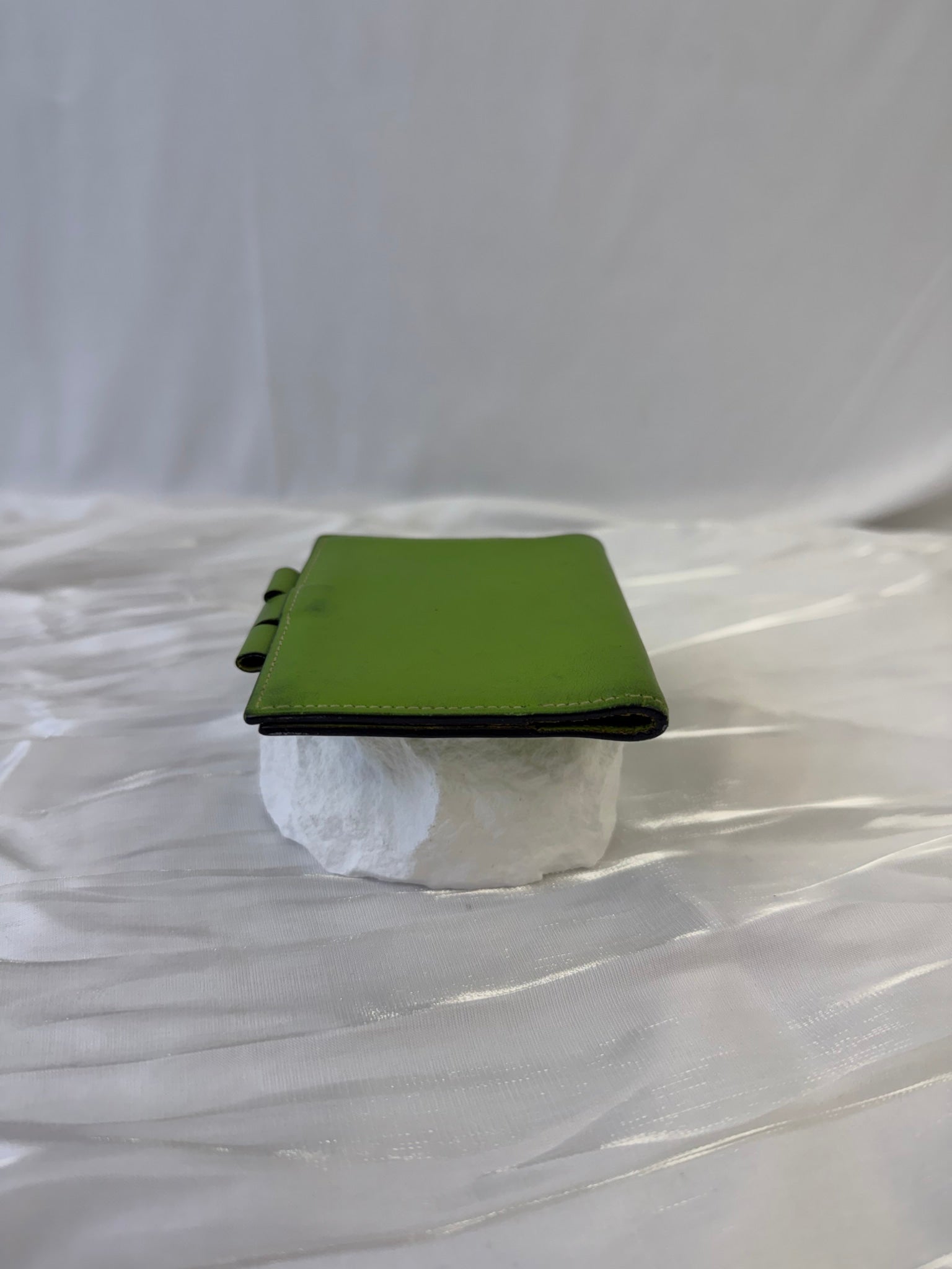 Hermes Green Leather Mini Agenda Cover