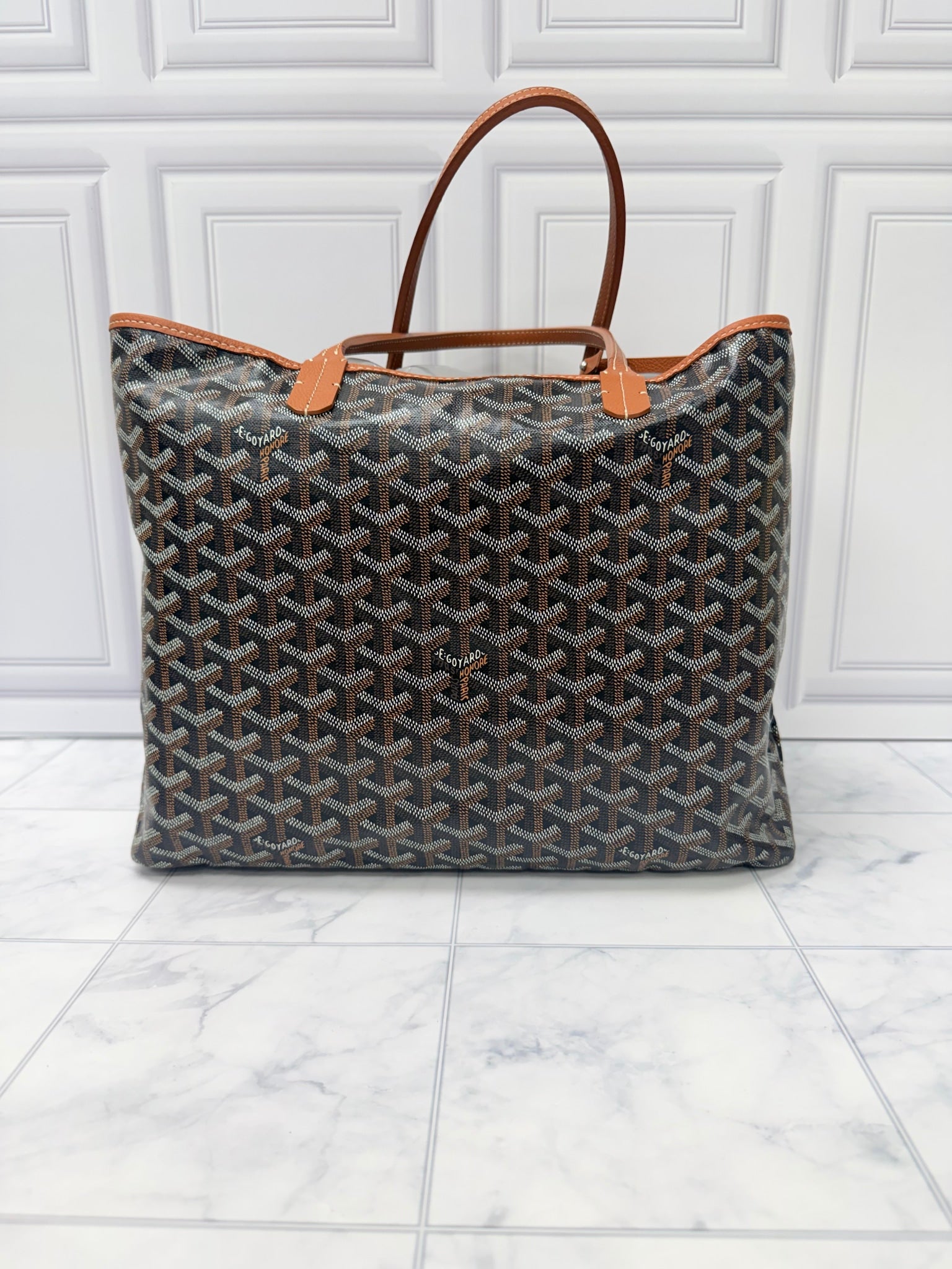 Goyard Black Goyardine Saint Louis PM Shoulder Bag