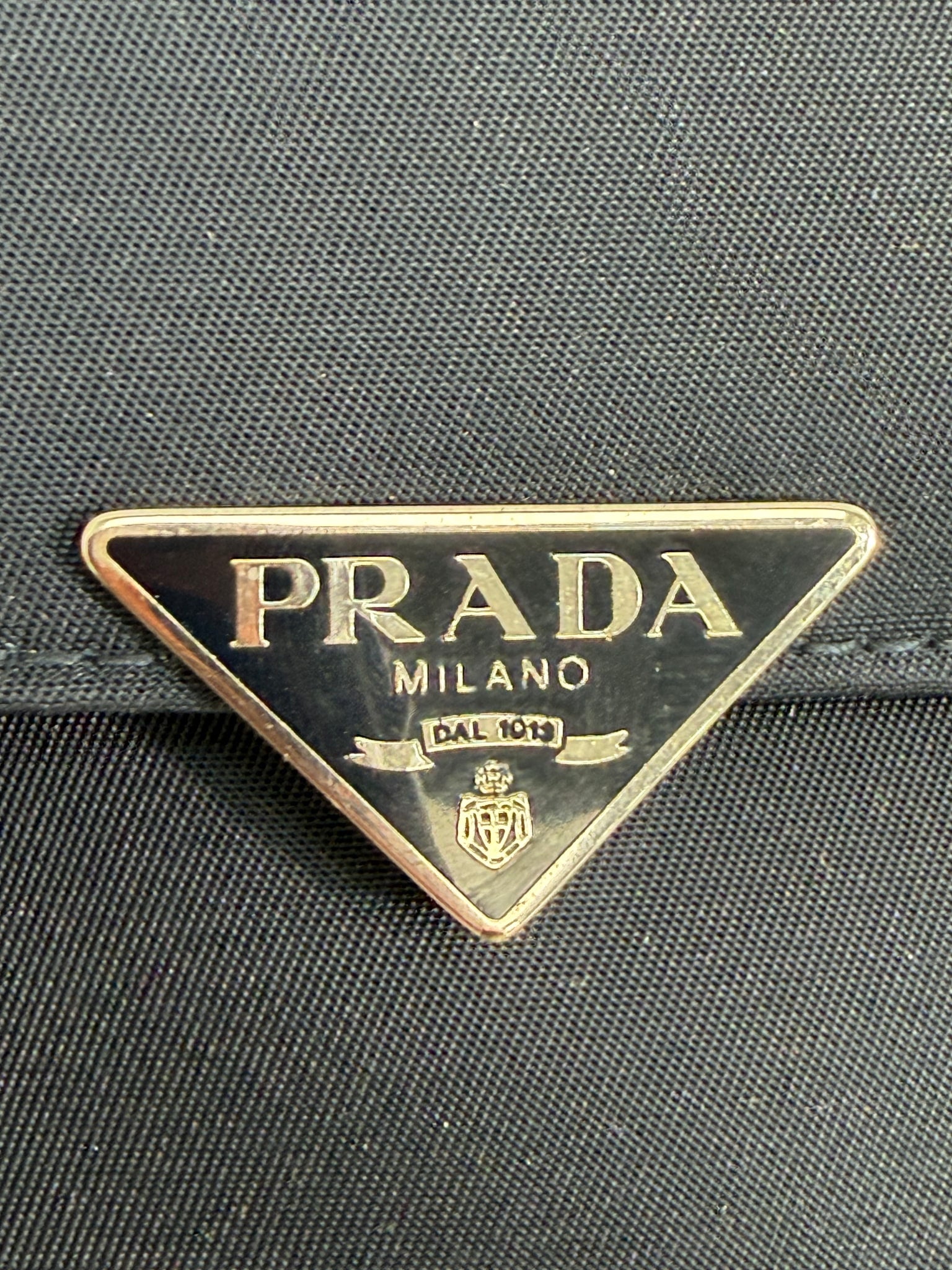 Prada Dark Navy Nylon Compact Wallet