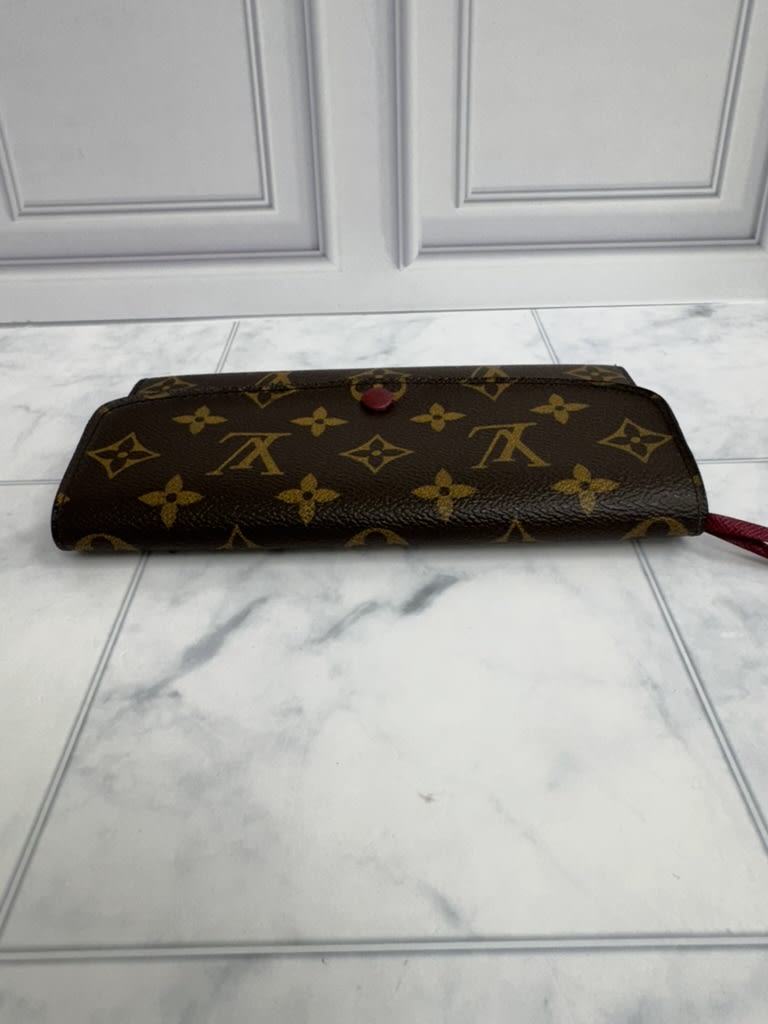 Louis Vuitton Monogram And Fuchsia Emilie Wallet