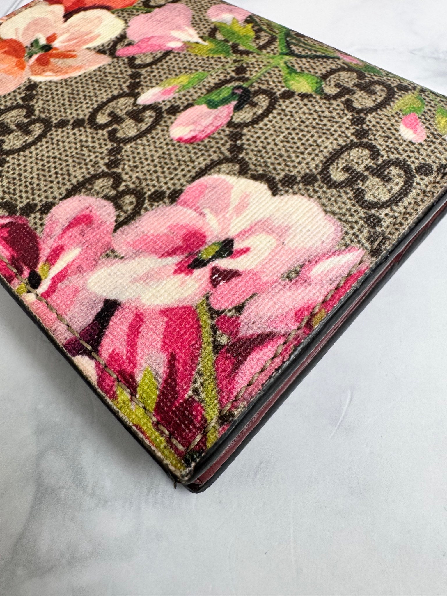 Gucci Bloom Multicolor Coated Canvas Reversible Tote & Wallet Bundle