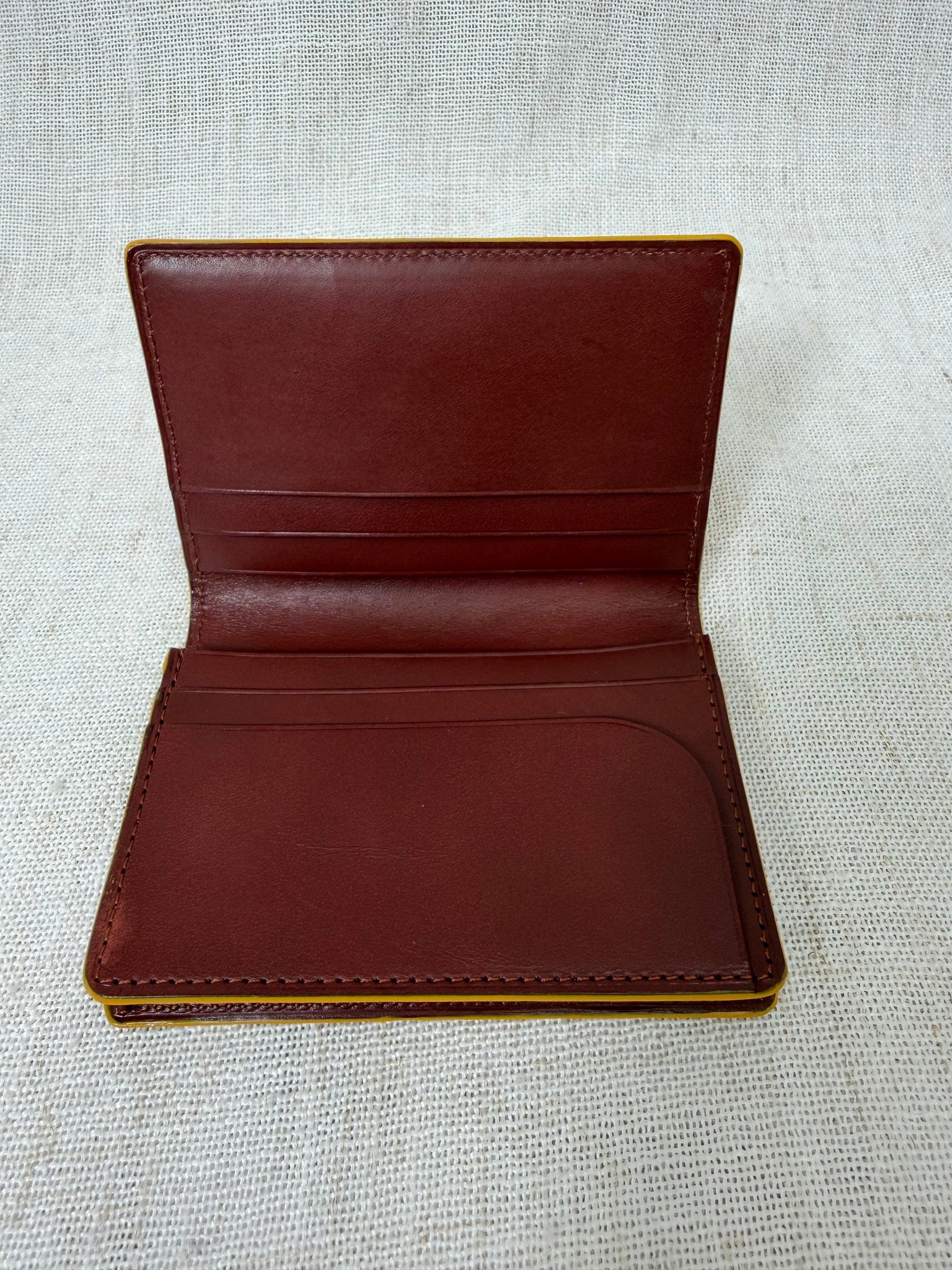 Burberry Mustard Leather Card Case