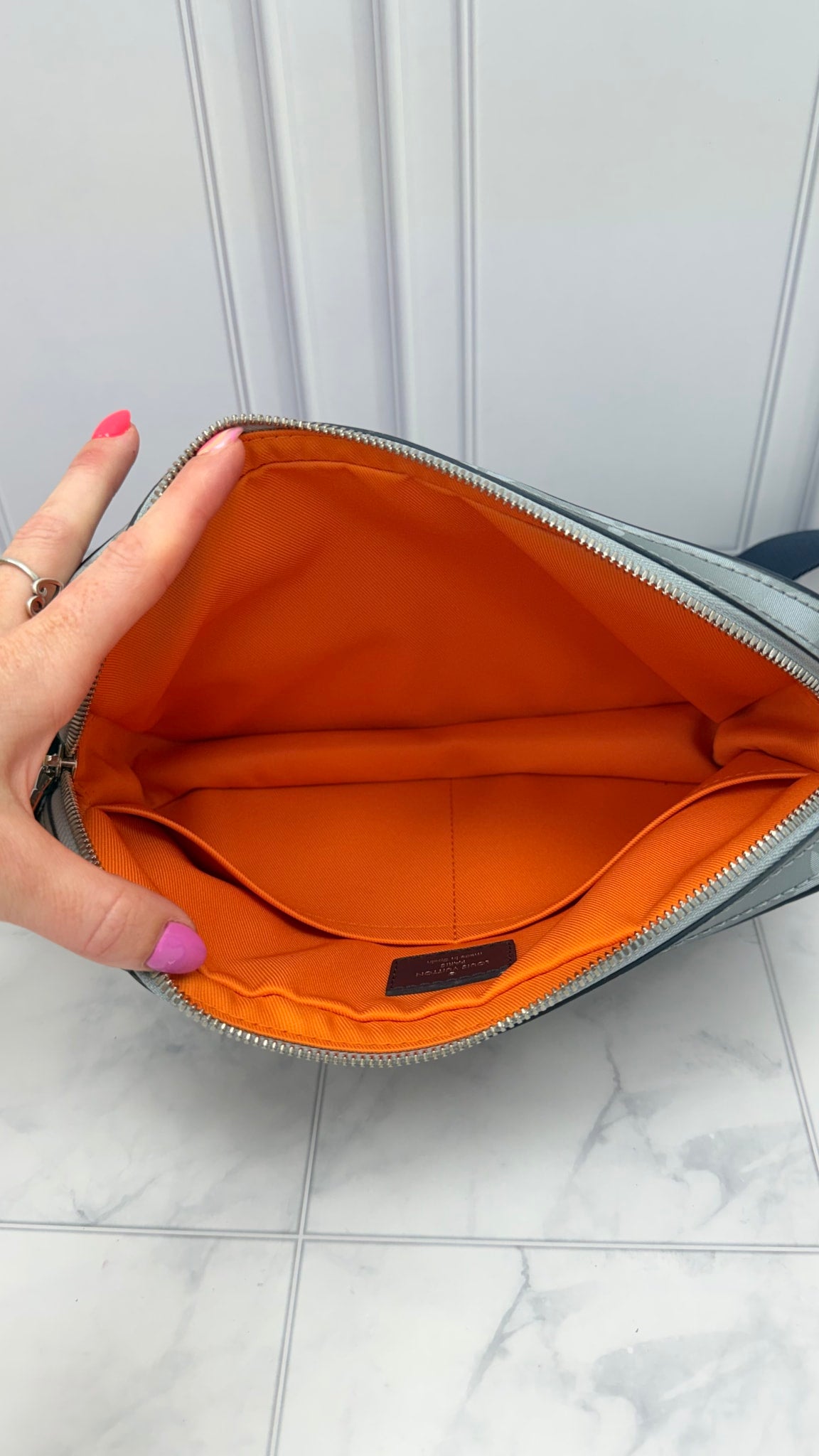 Louis Vuitton Silver Monogram Satellite Alpha Messenger Bag