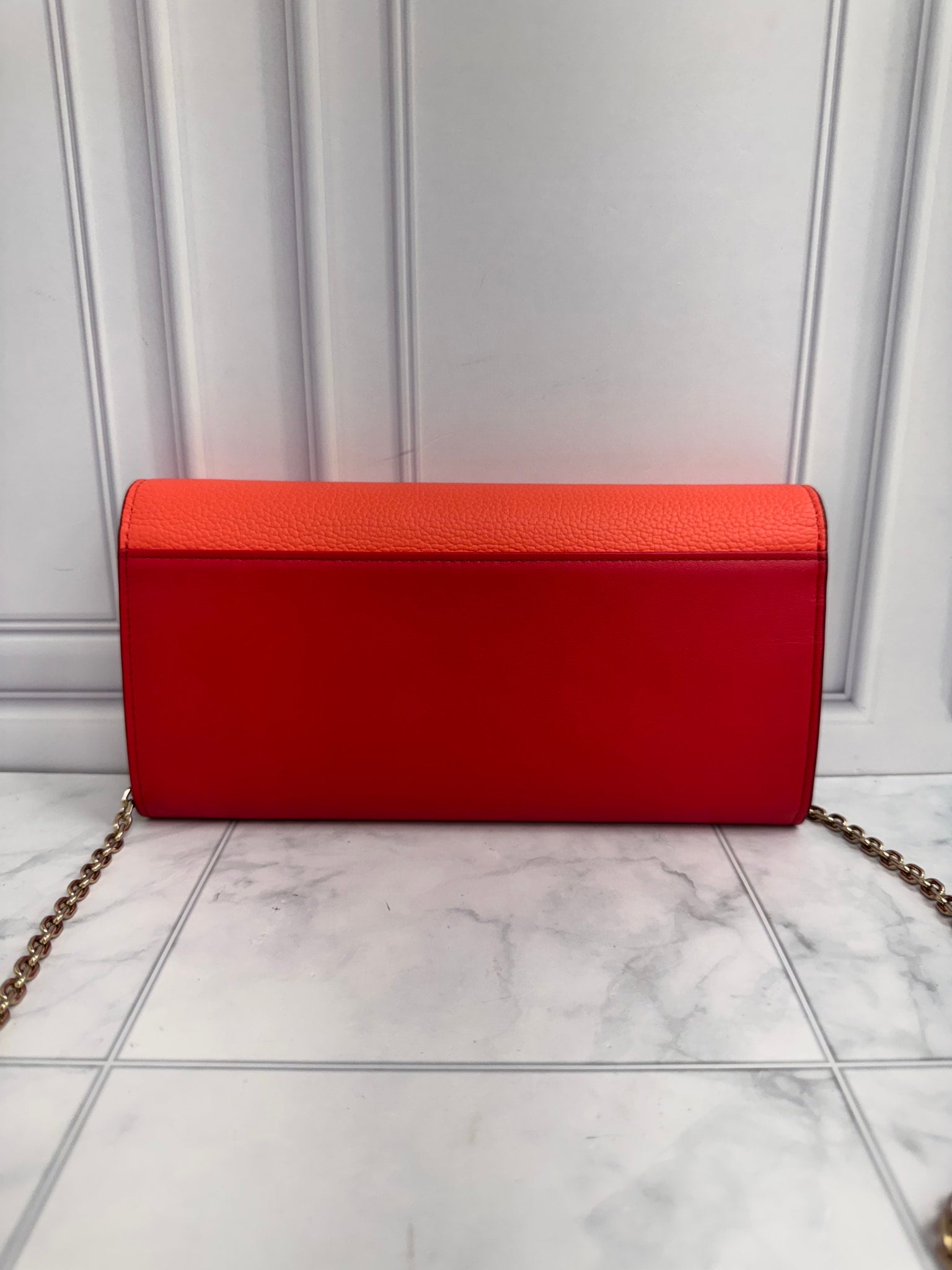 MCM Tricolor Leather Wallet On A Chain
