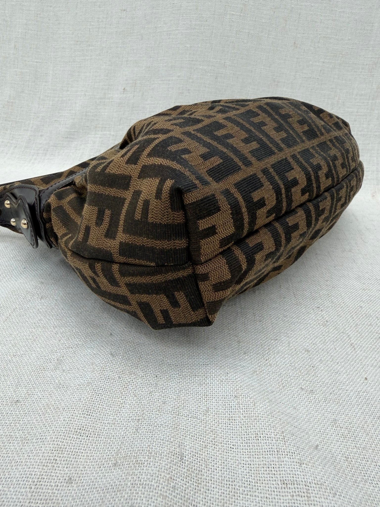 Fendi Brown Zucca Chef Shoulder Bag