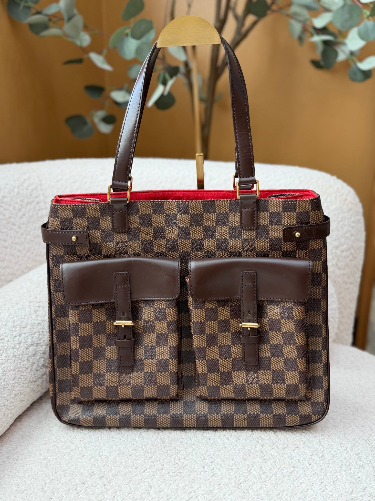 Louis Vuitton Damier Ebene Uzes Tote Bag