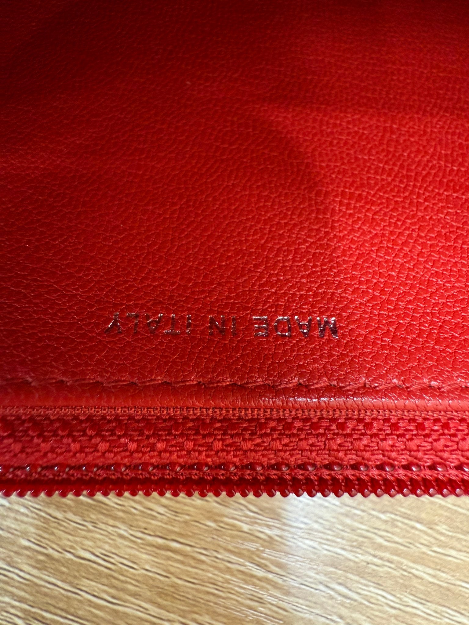 Chanel Red Lambskin Urban Companion Wallet on Chain