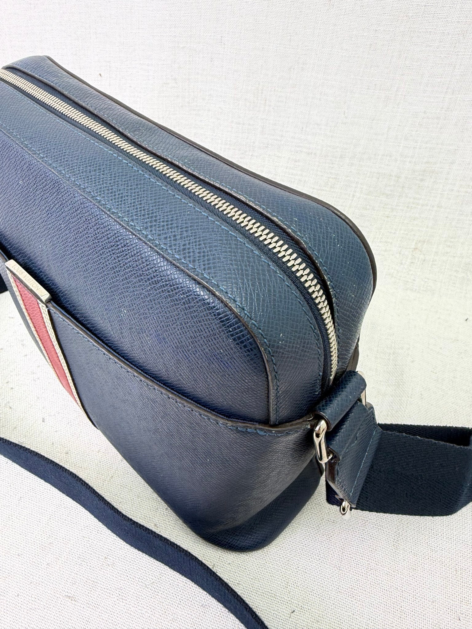 Louis Vuitton Navy Blue Anton Messenger Bag