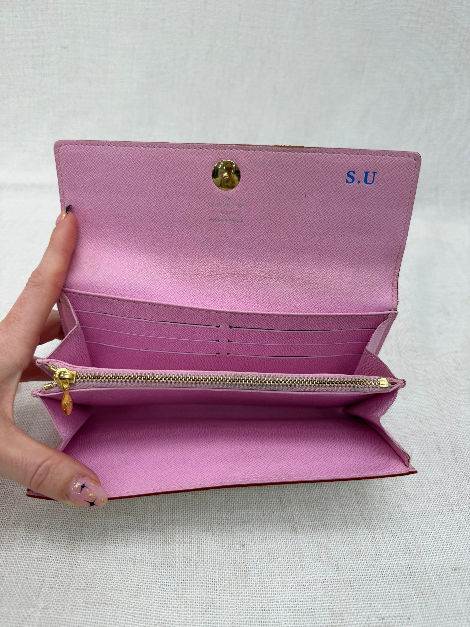 Louis Vuitton White Multicolor Monogram Sarah Wallet