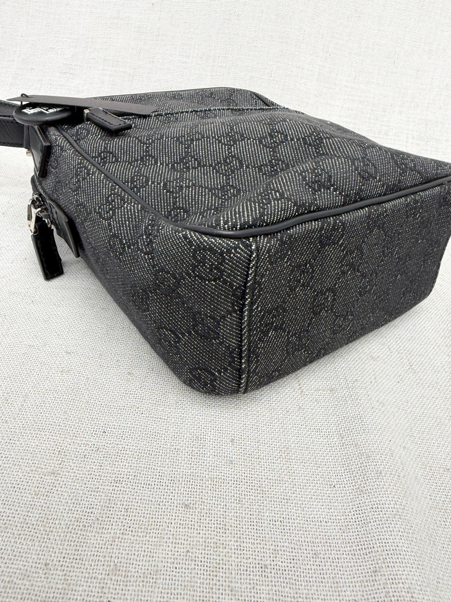 Gucci Black GG Jacquard Messenger Crossbody