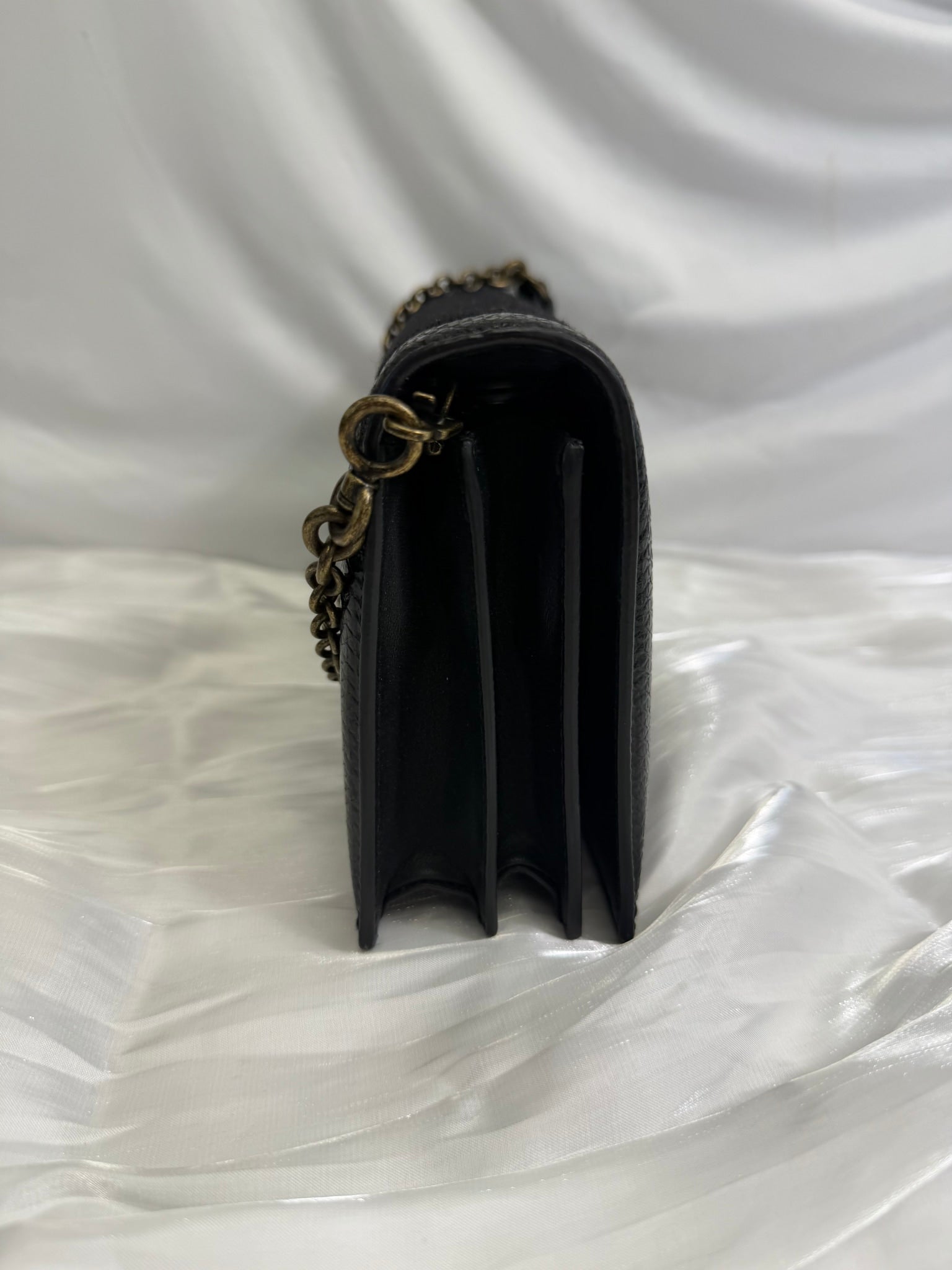 Bottega Veneta Black Cotton x Leather Olimpia Knot Shoulder Bag