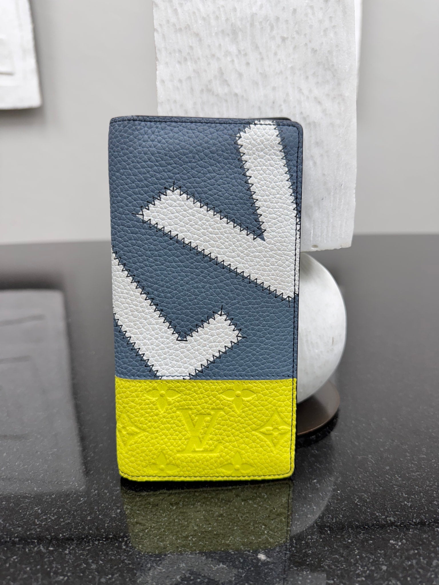Louis Vuitton Tricolor Taurillon Leather LV Patchwork Long Wallet