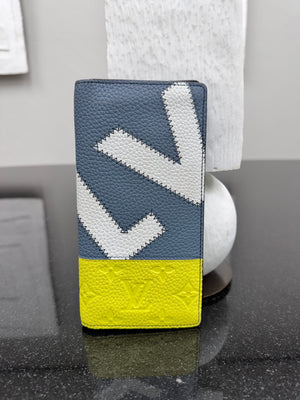 Louis Vuitton Tricolor Taurillon Leather LV Patchwork Long Wallet