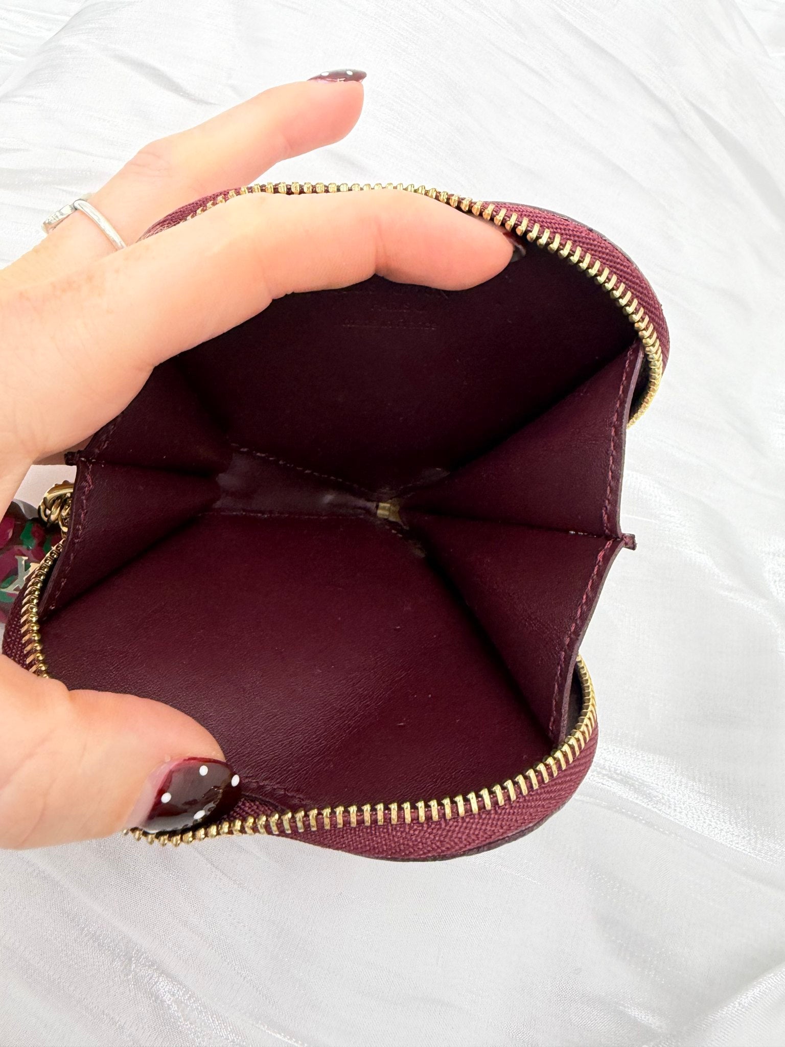 Louis Vuitton x Stephen Sprouse Purple Leopard Vernis Heart Coin Purse