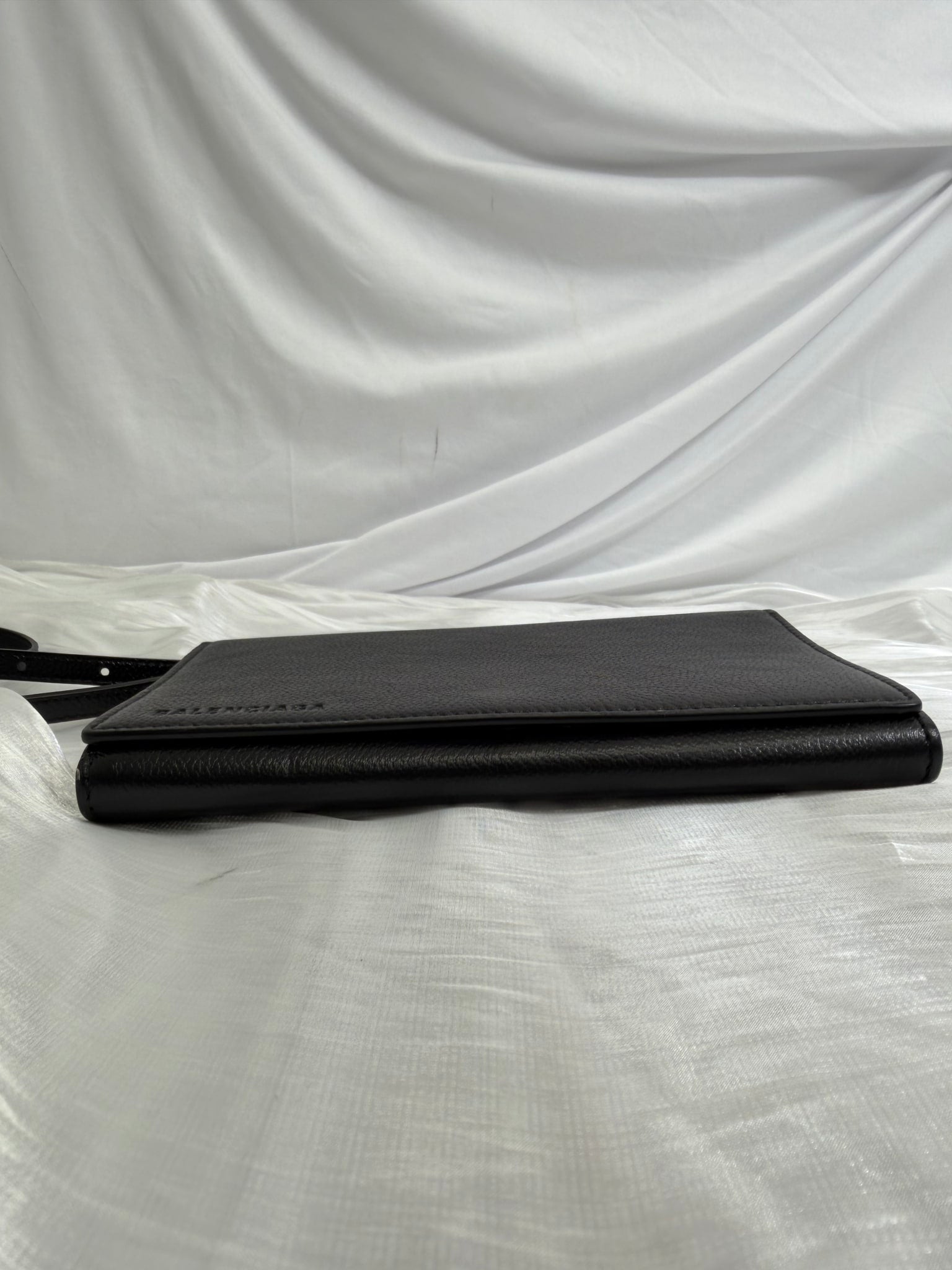 Balenciaga Black Grained Calfskin Crossbody 