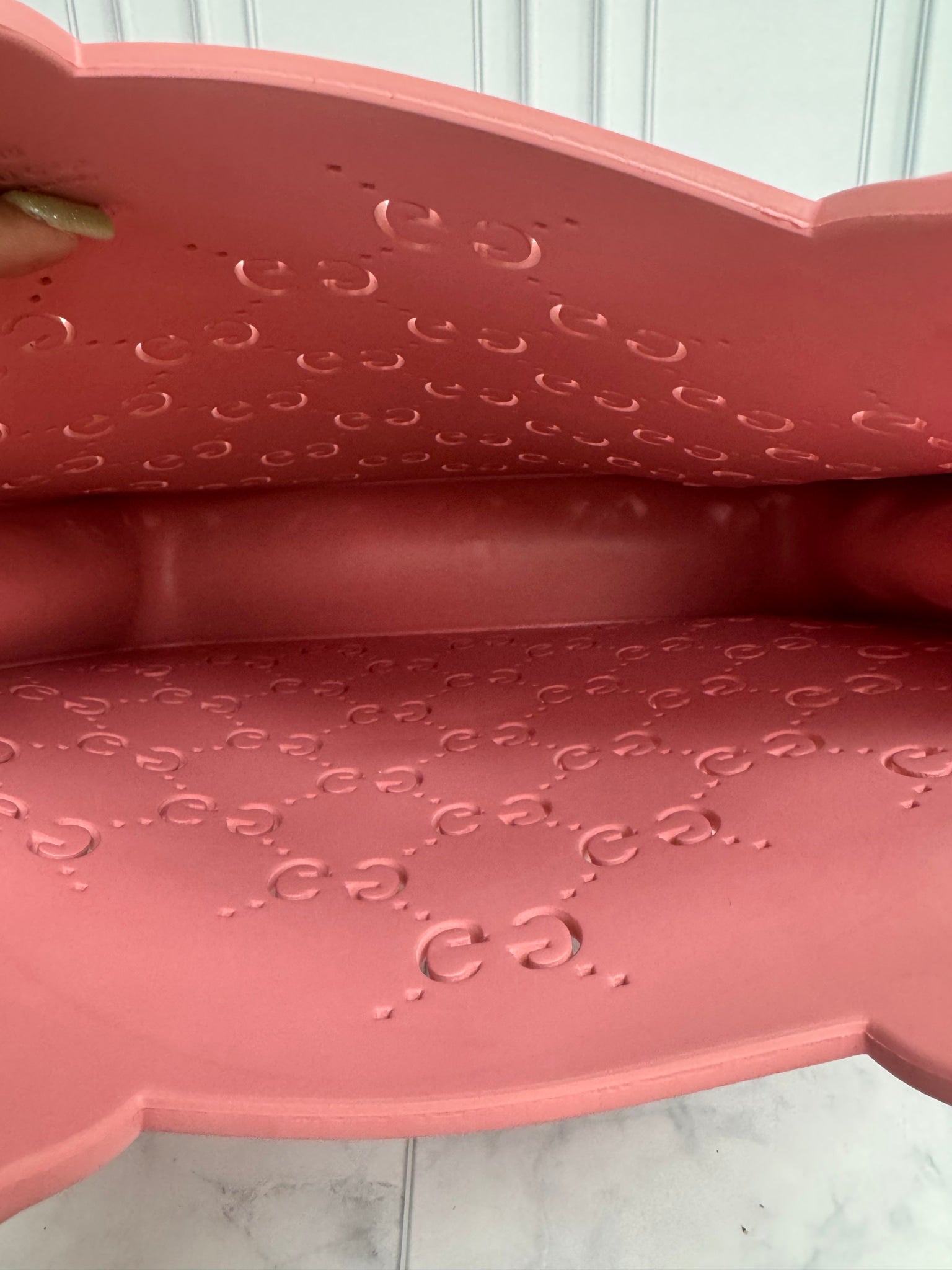 Gucci Pink GG Rubber Tote Bag