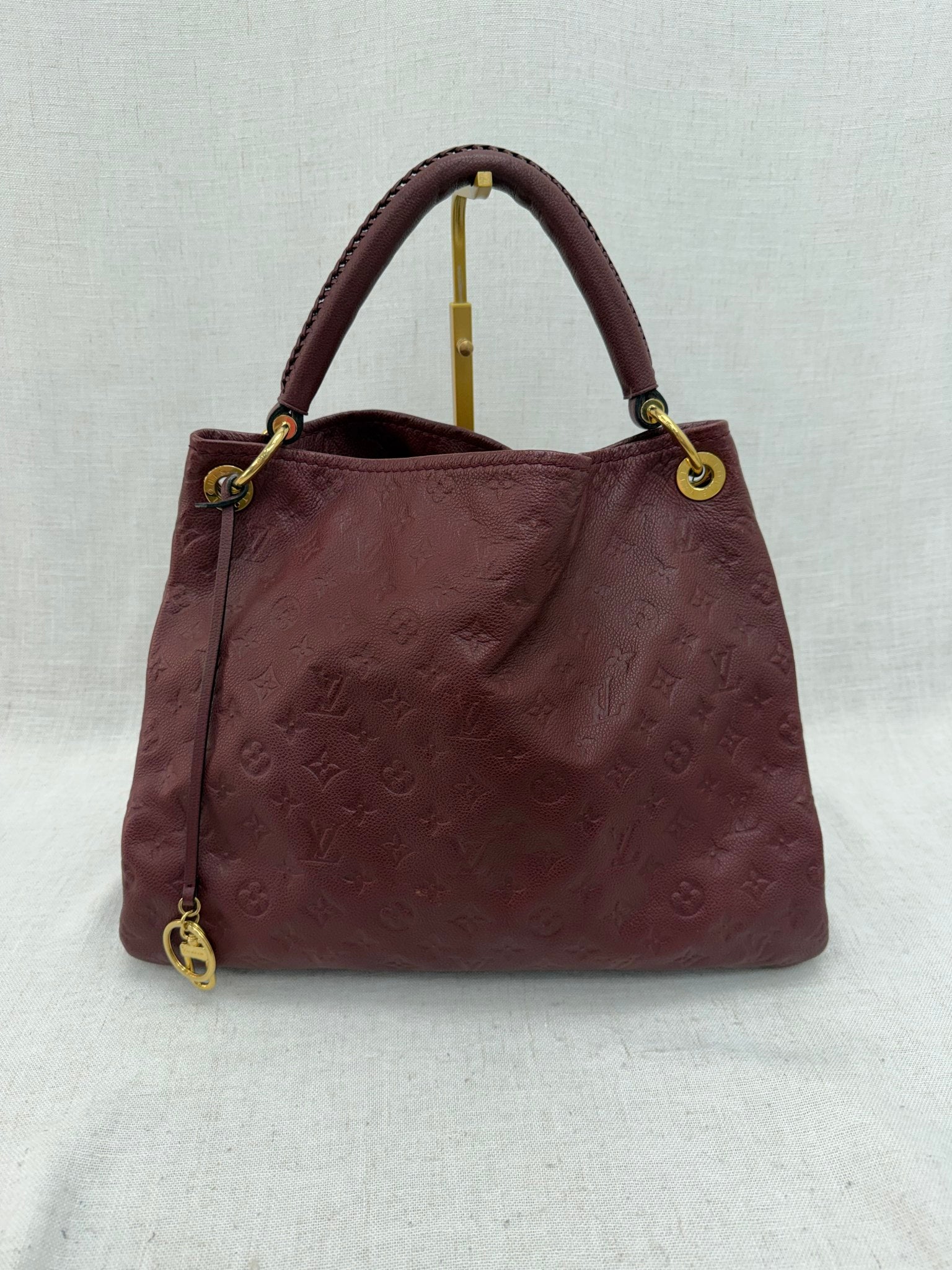 Louis Vuitton Burgundy Empreinte Artsy MM Hobo Bag