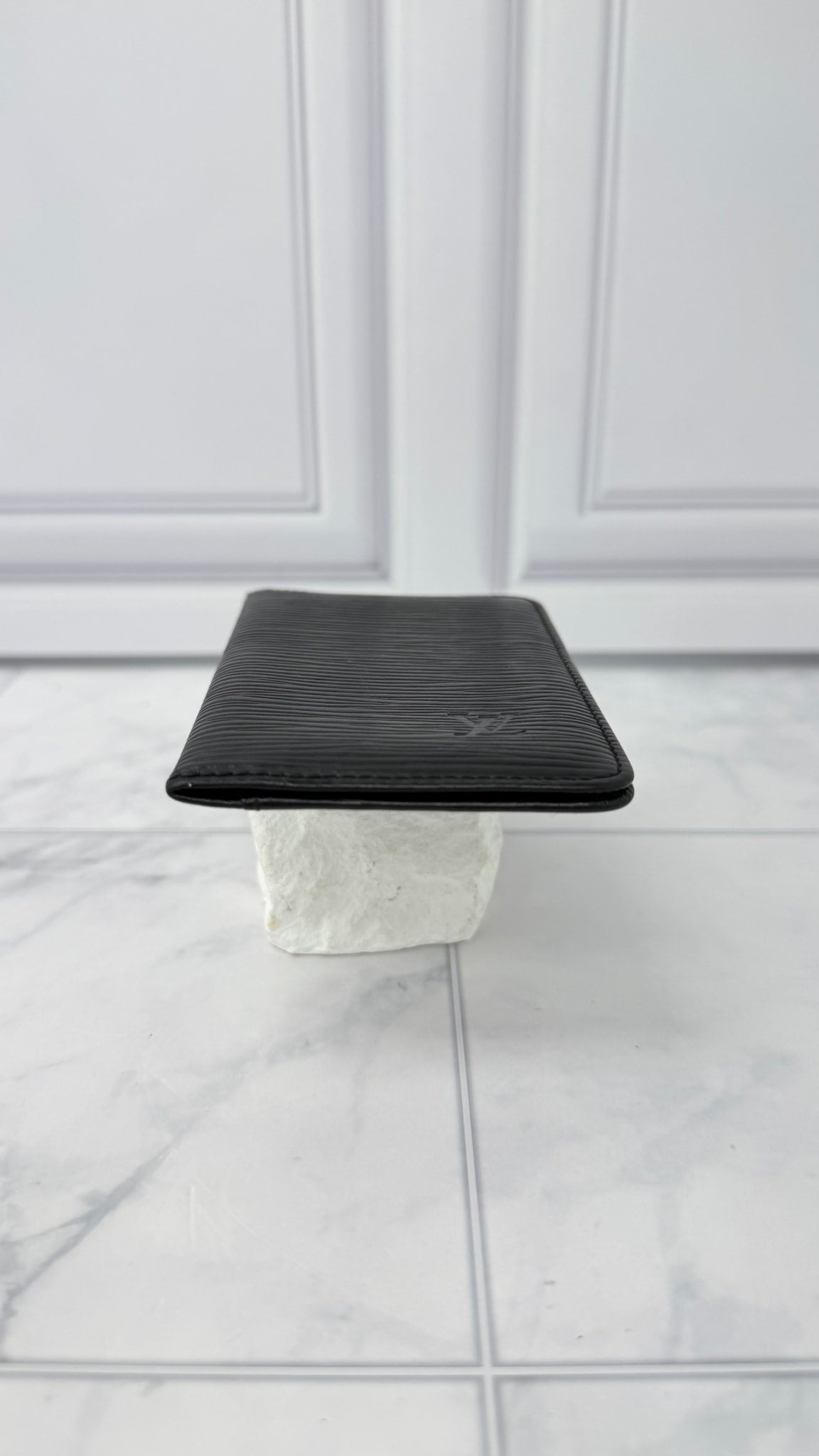 Louis Vuitton Black Epi Leather  Card Case