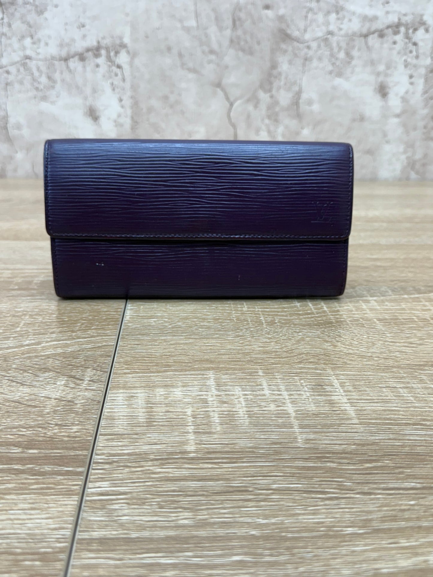 Louis Vuitton Purple & Pink Epi Leather Sarah Wallet 