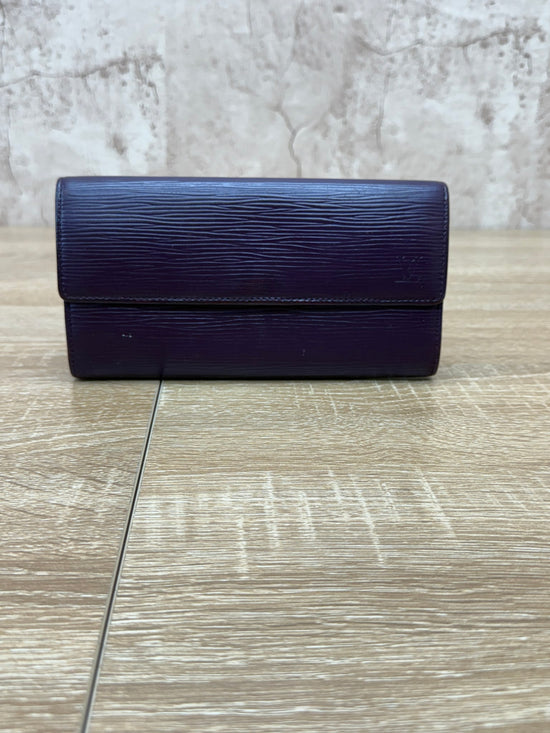 Louis Vuitton Purple & Pink Epi Leather Sarah Wallet 