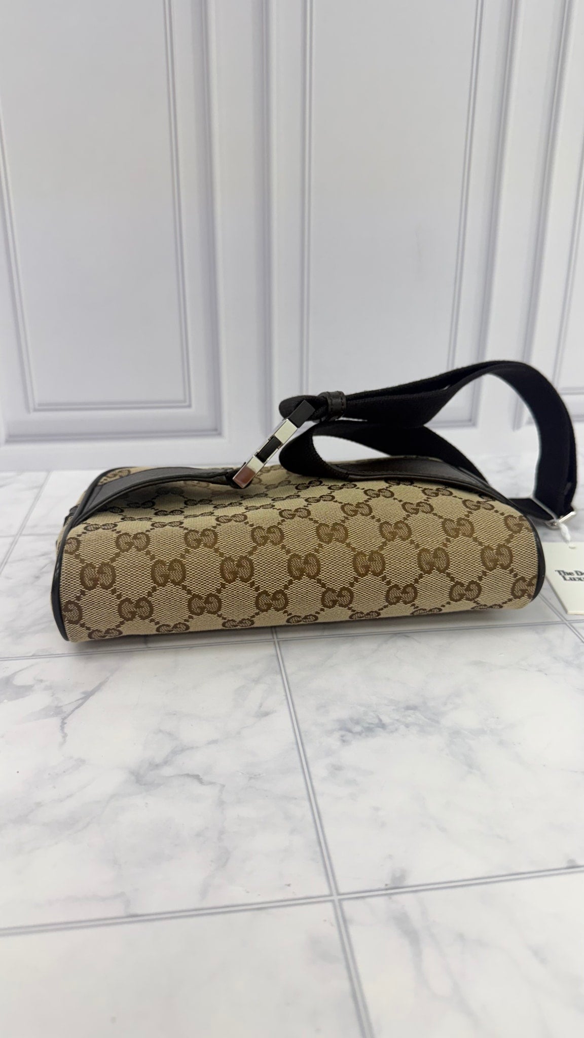 LIKE NEW - Gucci Brown GG Canvas Belt Bag 