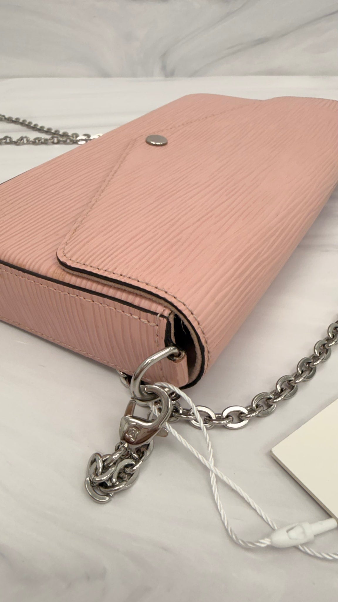 Louis Vuitton Pink Epi Leather Pochette Felicie Chain Crossbody Bag 